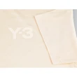 【Y-3 山本耀司】Y-3 Classic亞麻黃字LOGO棉質圓領短袖T恤(男款/亞麻黃)