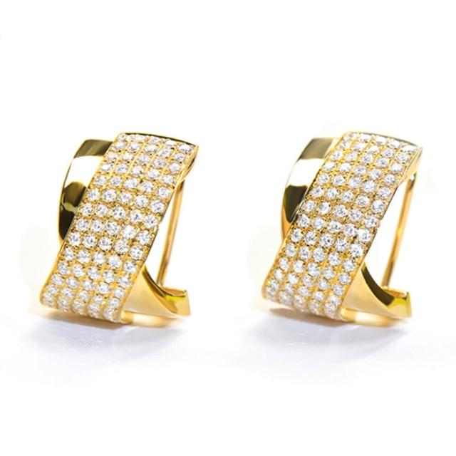 【禾美珠寶】1.8ct VS2 天然鑽石耳環SN883