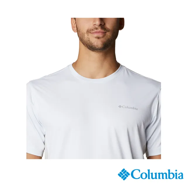 【Columbia 哥倫比亞 官方旗艦】男款-Omni-Shade UPF50酷涼快排短袖上衣(UAE08090 / 2022年春夏商品)