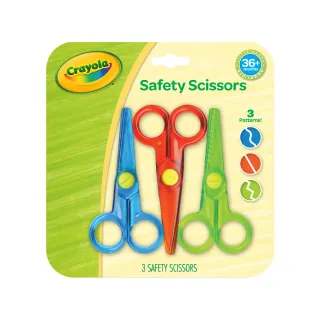【crayola 繪兒樂】幼兒安全造型剪刀3件組