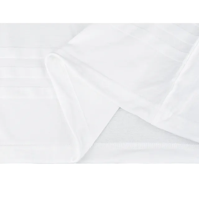 【Y-3 山本耀司】Y-3黑字LOGO三條紋造型純棉短袖圓領T恤(平輸品/男/白)