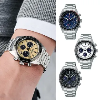 【SEIKO 精工】熊貓 PROSPEX系列 SPEEDTIMER 太陽能計時腕錶 新年禮物(四款可選)