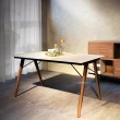 【Trohome 拓家設計家具】Belgium系列｜超級岩板系列 低調的呢喃 餐桌-長140(預購交期約為65天)