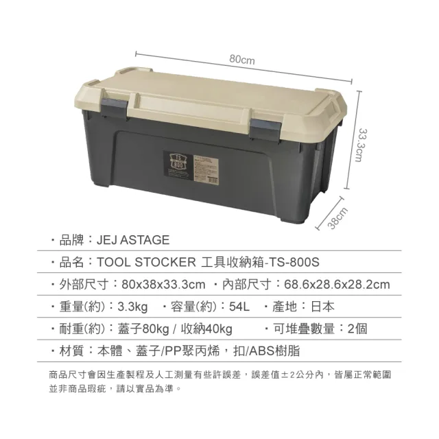 【JEJ ASTAGE】TOOL工具收納箱/ST-800S