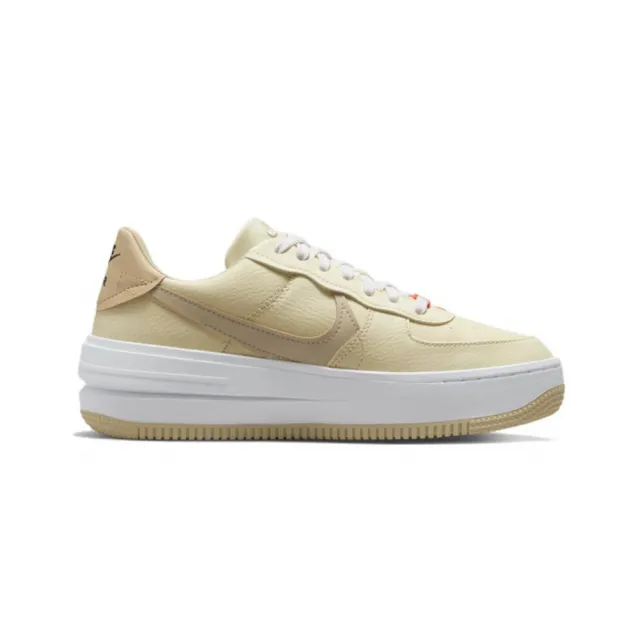 NIKE 耐吉】Nike Air Force 1 PLT.AF.ORM 鵝黃奶茶厚底DZ2755-121