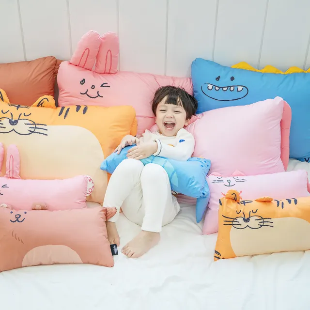 【ARIBEBE】韓國 棉花糖迷你動物枕頭兒童枕(多款可選)
