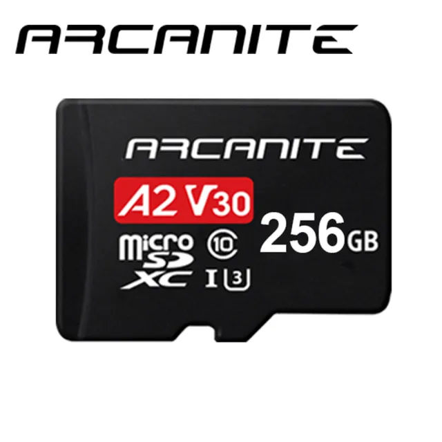 【ARCANITE】256GB MicroSDXC U3 V30 A2 記憶卡