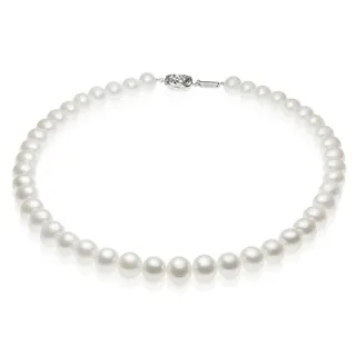 【大東山珠寶】女王級天然淡水珍珠項鍊 10-11mm(天然珍珠)