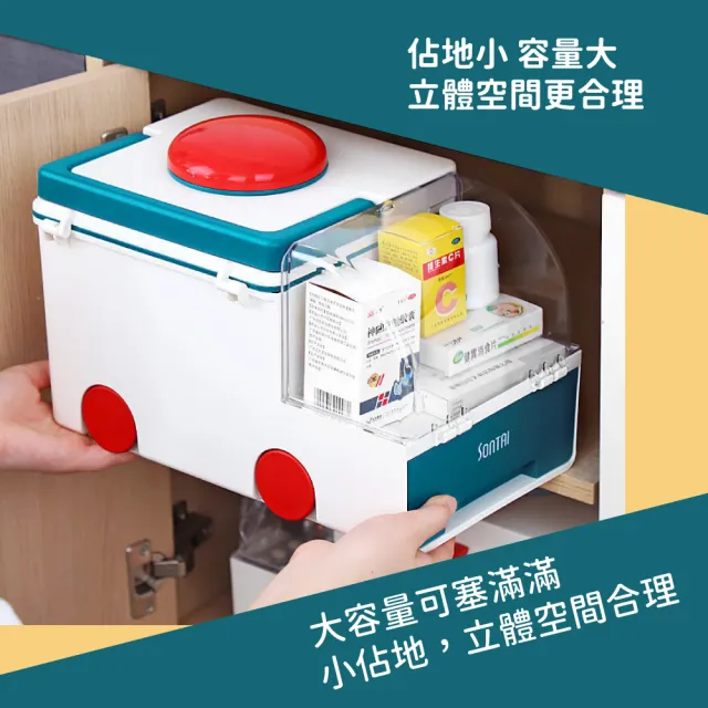 【救救藥】救護車造型藥箱(地震包 防災 醫療箱 醫藥箱 急救箱 藥品箱 醫護箱 收納箱 保健箱 藥品收納 禮物)