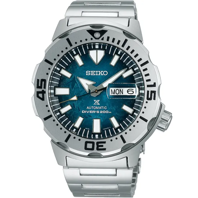 【SEIKO 精工】Prospex 愛海洋 企鵝遨遊冰海 200米潛水機械錶 指針錶 手錶 禮物 畢業(SRPH75K1/4R36-11C0G)