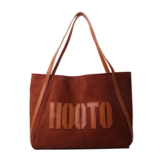 【89 zone】法式古典簡約質感絨面 單肩包 斜挎包 手提包 托特包(棕)