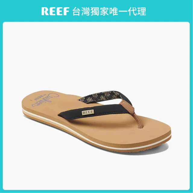 【REEF】CUSHION SANDS 系列 皮革設計夾腳拖鞋 女款 RF0A3YOWBTA(舒適減壓輕薄款)