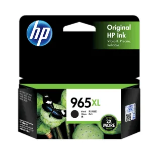 【HP 惠普】965XL 黑色2入組 原廠高容量墨水匣(3JA84AA 黑)