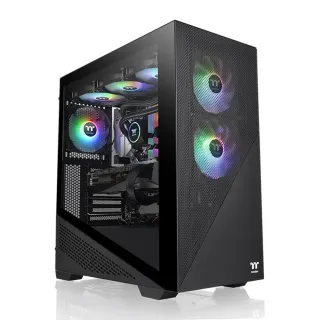 【Thermaltake 曜越】艾坦 Divider 370 TG ARGB 強化玻璃中直立式機殼(CA-1S4-00M1WN-00)