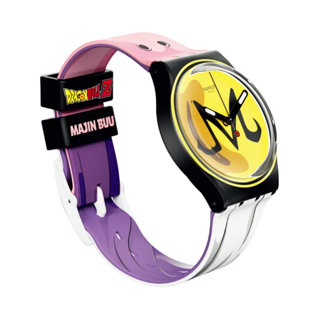 【SWATCH】七龍珠Z聯名錶-普烏/弗利沙 Gent原創系列 手錶 瑞士錶 錶(34mm)