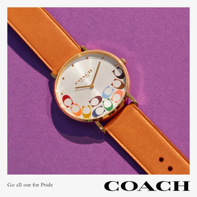 【COACH】Perry 大C 繽紛時尚女錶-36mm 母親節禮物(CO14503974)