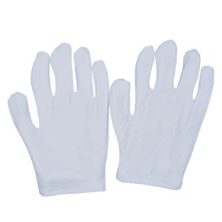 【PS Mall】工作白手套 純棉手套 禮儀手套  6雙(J3195)