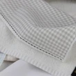 【HOLA】和風紗布格紋小手巾灰24x24