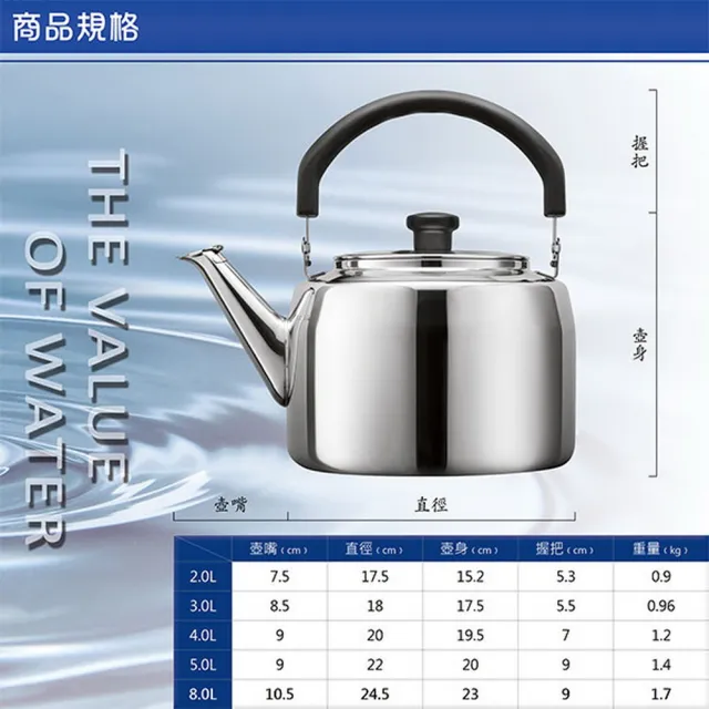 米雅可】典雅316不銹鋼笛音茶壺3L(台灣製造) - momo購物網- 好評推薦