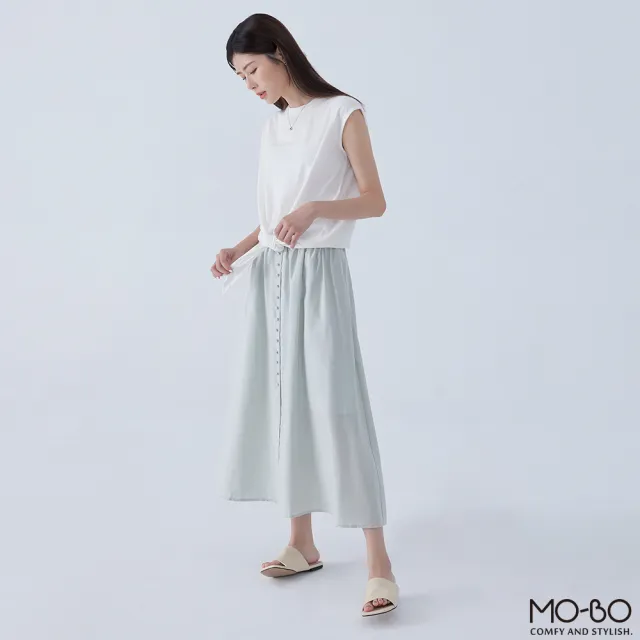 【MO-BO】法式浪漫鈕扣傘擺裙(裙子)
