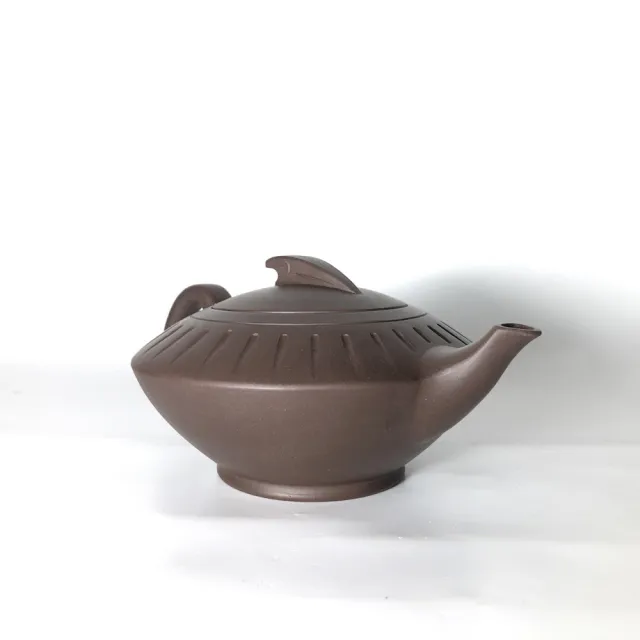 【創藝工坊】陶靈壺 正高級工藝美術師 鮑正蘭(280cc 紫砂收藏 正宜興美品)
