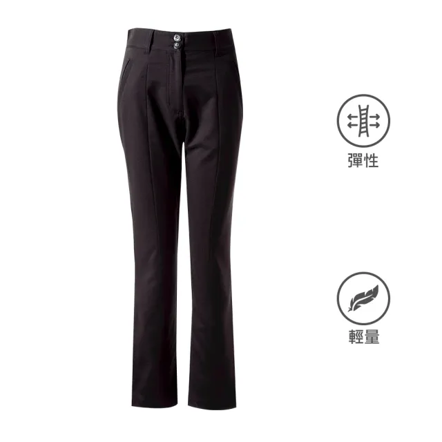 【Weather Report】彈性女休閒長褲 / 黑色(WM2202-02)