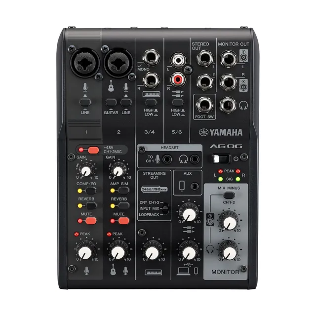 【Yamaha 山葉音樂】AG06MK2 網路直播混音器  錄音介面  網路直播 宅錄