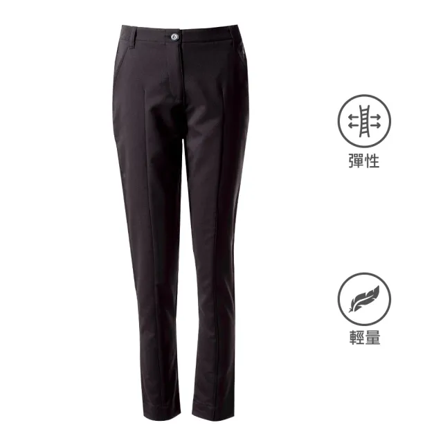 【Weather Report】彈性女高腰長褲 / 黑色(WM2202-01)