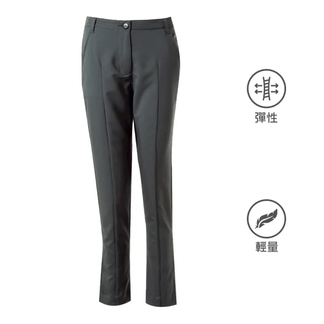 【Weather Report】彈性女高腰長褲 / 中灰(WM2202-01)