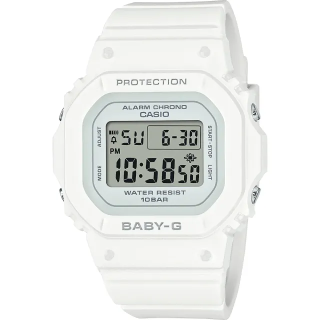 【CASIO 卡西歐】學生錶Baby-G 經典人氣方形電子錶 送禮 禮物 推薦(BGD-565U-7)