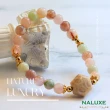 【Naluxe】果凍彩櫻花瑪瑙+珊瑚玉設計款開運手鍊(中和負能量、招財納福、避邪)