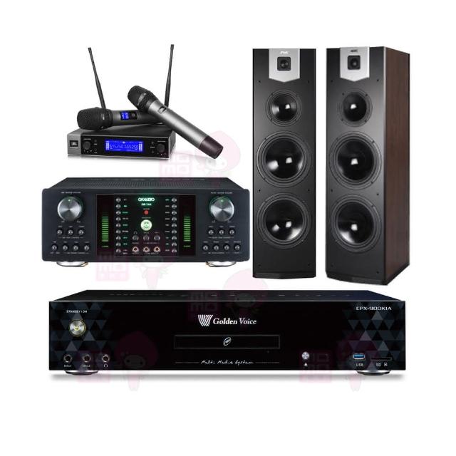 【金嗓】CPX-900 K1A+DB-7AN+JBL VM200+SK-800V(4TB點歌機+擴大機+無線麥克風+落地式喇叭)