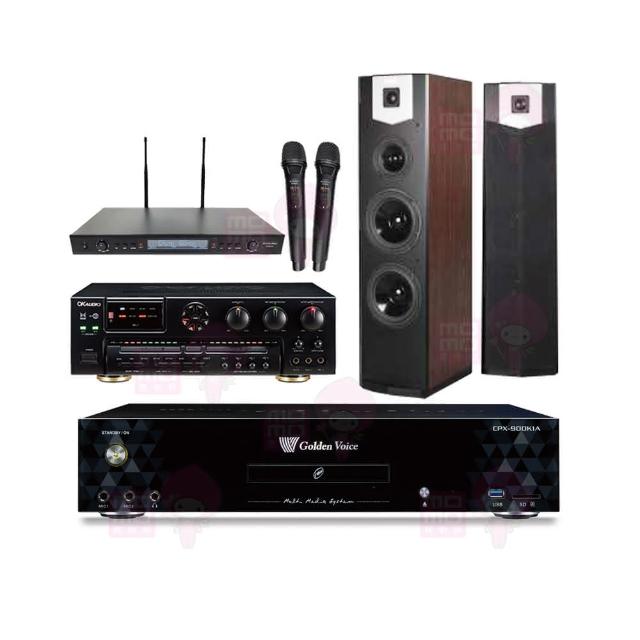 【金嗓】CPX-900 K1A+AK-7+SR-889PRO+SUGAR SK-600V(4TB點歌機+擴大機+無線麥克風+卡拉OK喇叭)