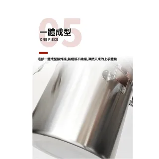 【ROYAL LIFE】大容量304不鏽鋼單向閥密封罐(附量勺 儲物罐 咖啡食材保鮮罐 帶日期 茶罐)