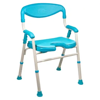 【富士康】鋁合金洗澡椅FZK-183(可收合 U型坐墊 椅背加高)