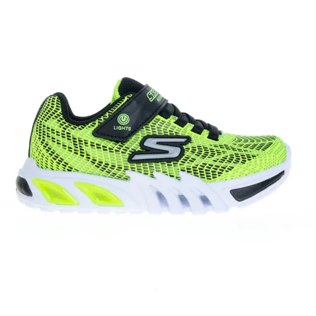 【SKECHERS】男童鞋系列 燈鞋 FLEX-GLOW ELITE(400137LLMBK)