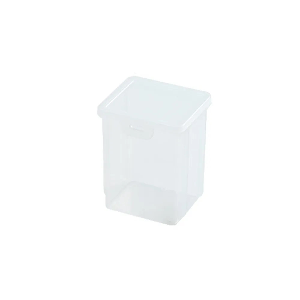 【KStore】多功能卡扣透明收納盒 小號5入(收納盒 卡扣式 透明收納)