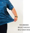 【MAXON 馬森大尺碼】台灣製藍色滿版印花排汗彈性短袖T恤XL~4L(81871-56)