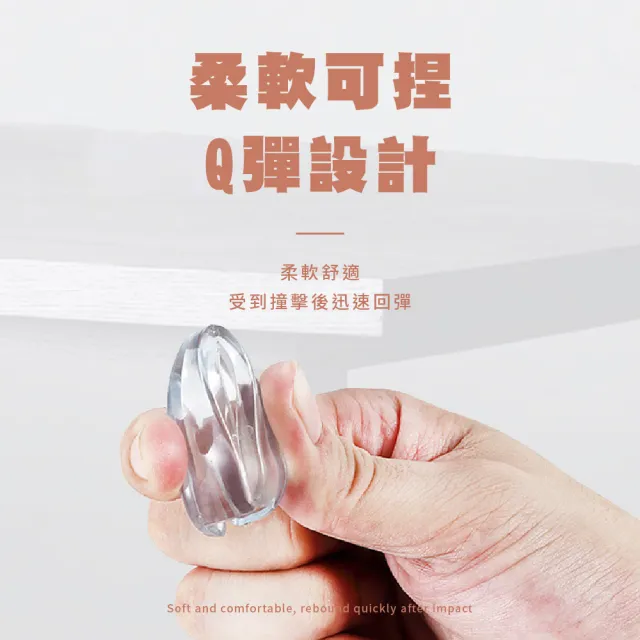 【安全大王】透明水滴形防撞角-10入(防撞貼 防撞墊 護角套 防磕碰 桌角保護 防撞桌角 防撞護角 兒童保護)
