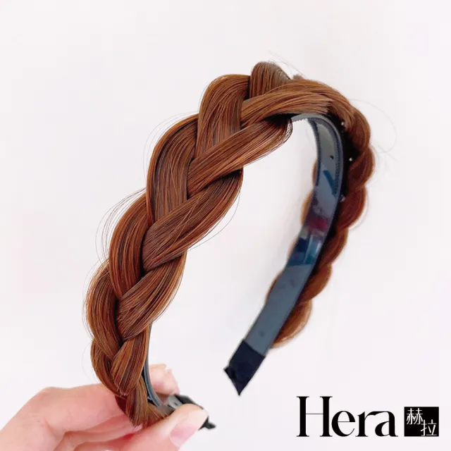 【HERA 赫拉】麻花辮子假髮髮箍 L111080901(髮飾 髮箍)
