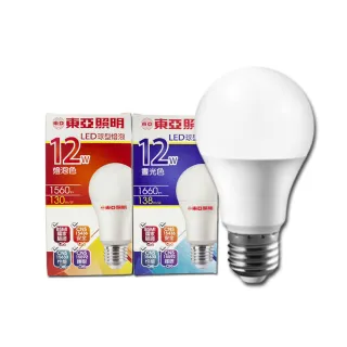 【東亞照明】LED 12W 高光效 CNS認證  球泡 燈泡 四入組(LED 12W 燈泡 球泡  黃光 白光)