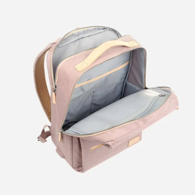 【Nordace】Siena粉色極簡功能性旅行背包書包(適合日常通勤和旅行)