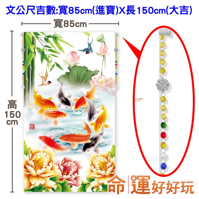 【命運好好玩】李玉珮-旺運生財富貴魚布簾