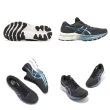 【asics 亞瑟士】慢跑鞋 GEL-Nimbus 24 Platinum 黑 藍 女鞋 緩衝型 白金版 亞瑟膠 亞瑟士(1012B306001)