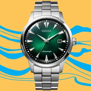 【CITIZEN 星辰】Mechanical 限量黑潮再現征服洋流機械錶-41mm/藍 送禮 禮物(NK0007-88X)