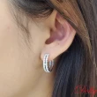 【DOLLY】1克拉 輕珠寶18K金鑽石耳環