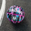 【SPALDING】籃球 大理石系列 黑/粉紅/藍 橡膠(7號球)
