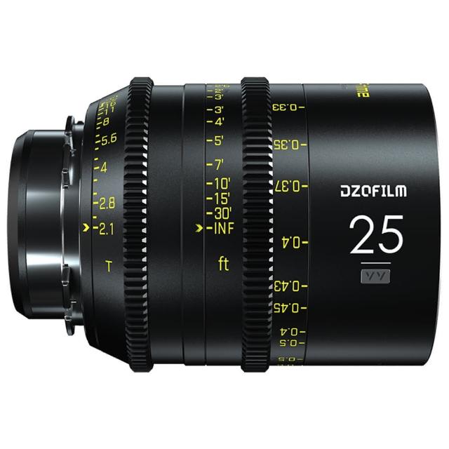 【DZOFILM】VESPID PRIME 玄蜂系列 25mm T2.1 全片幅定焦專業電影鏡頭 PL-MOUNT(送VESPID EF mount轉接環)
