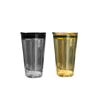 【Beroso 倍麗森】買一送一雙層玻璃防燙隨行杯大容量750ml 琥珀色(減塑/環保杯/辦公杯/世界地球日/母親節)