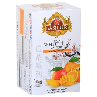 【Basilur 錫蘭茶】72166 芒果柳橙風味茶包 1.5gx20(白茶)